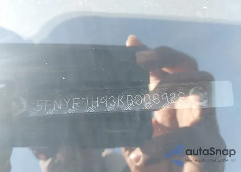 2019 Honda Passport Touring from USA, damaged, VIN 5FNYF7H93KB006926